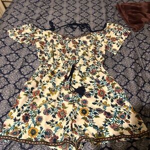 Blue Rain Elegant Floral Dress